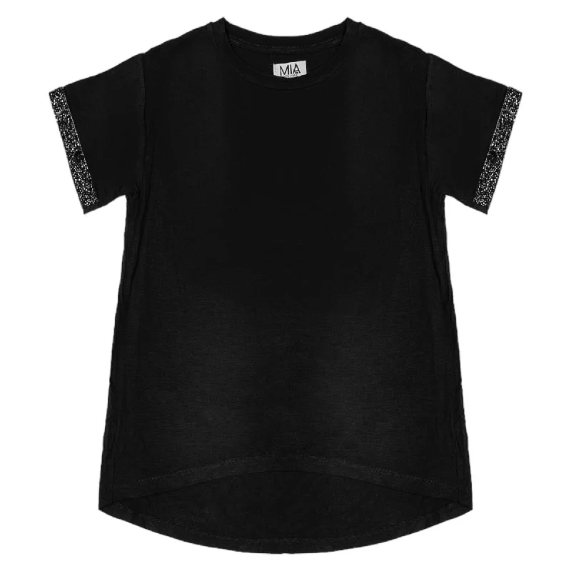 LUX CRYSTAL TRIM TSHIRT