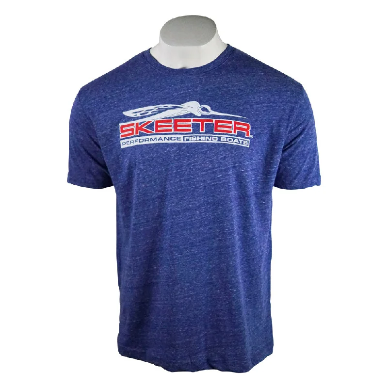 Cozy Dress Skeeter Melange Jersey Tee - Royal