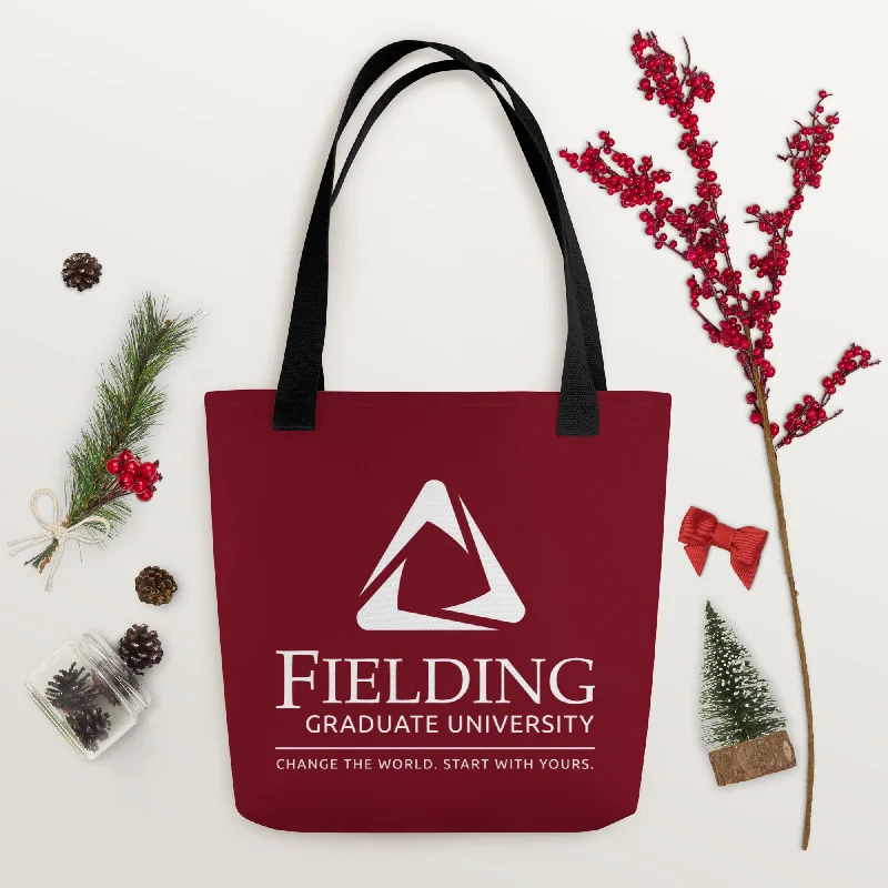 Casual Street Tote Bag - Merlot | Fielding Logo