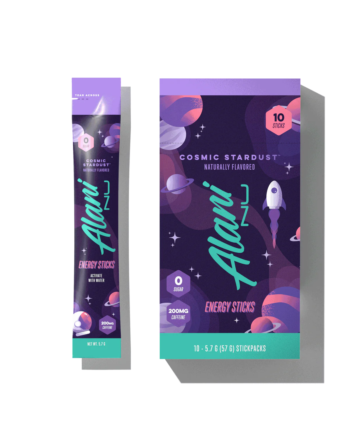 Round neck design Alani Nu Energy Sticks | Cosmic Stardust