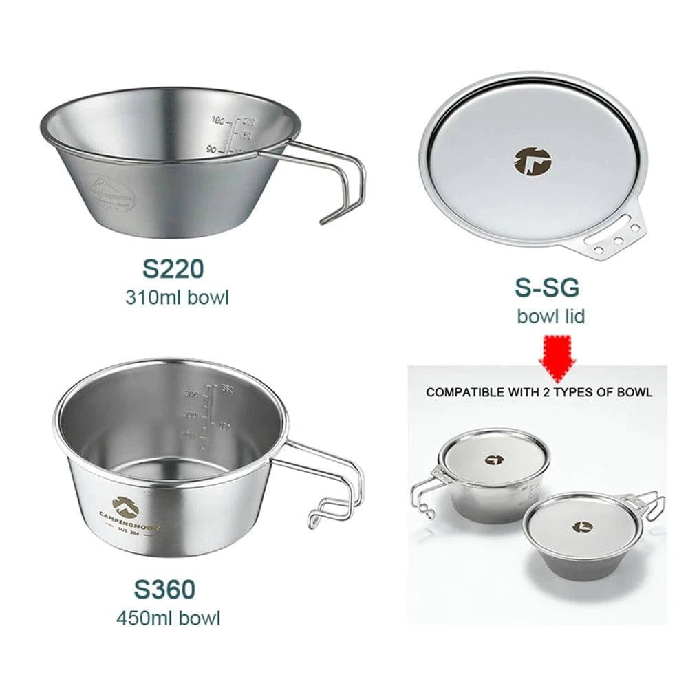 Minimal Style Stainless Steel Camping Sierra Cup Lightweight Compact Camping Pot Hiking Coffee Mug Bowl Cup for Outdoor Hiking Picnic 2021 New
