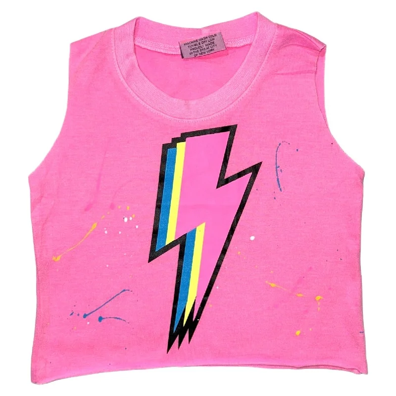NEON BOLT SPLATTER TANK TOP