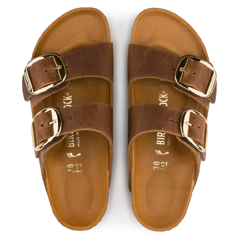 Street Sports Style Birkenstock Arizona Big Buckle | Cognac