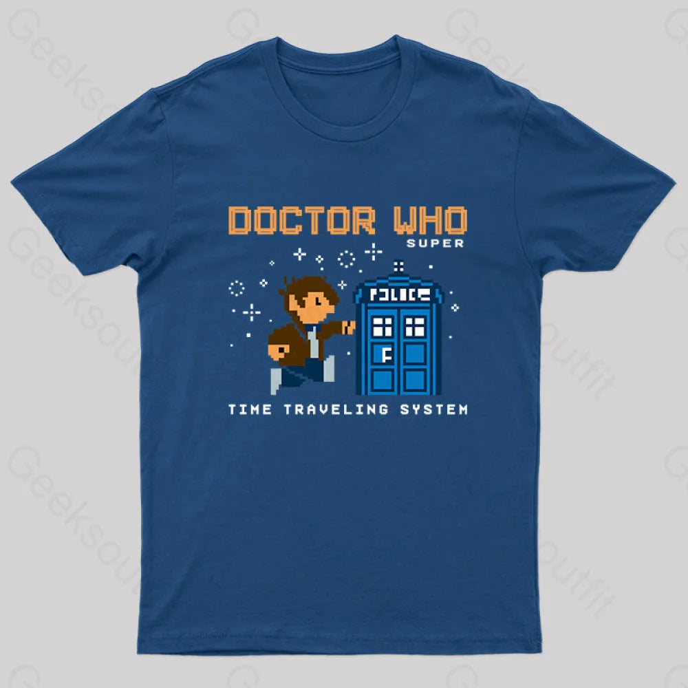 Street Vertical And Horizontal Design Doctor Who Geek T-Shirt