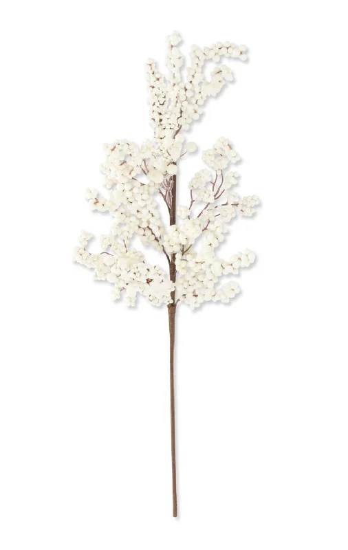 Chic Comfort 55310A 27" Glittered White Berry Stem