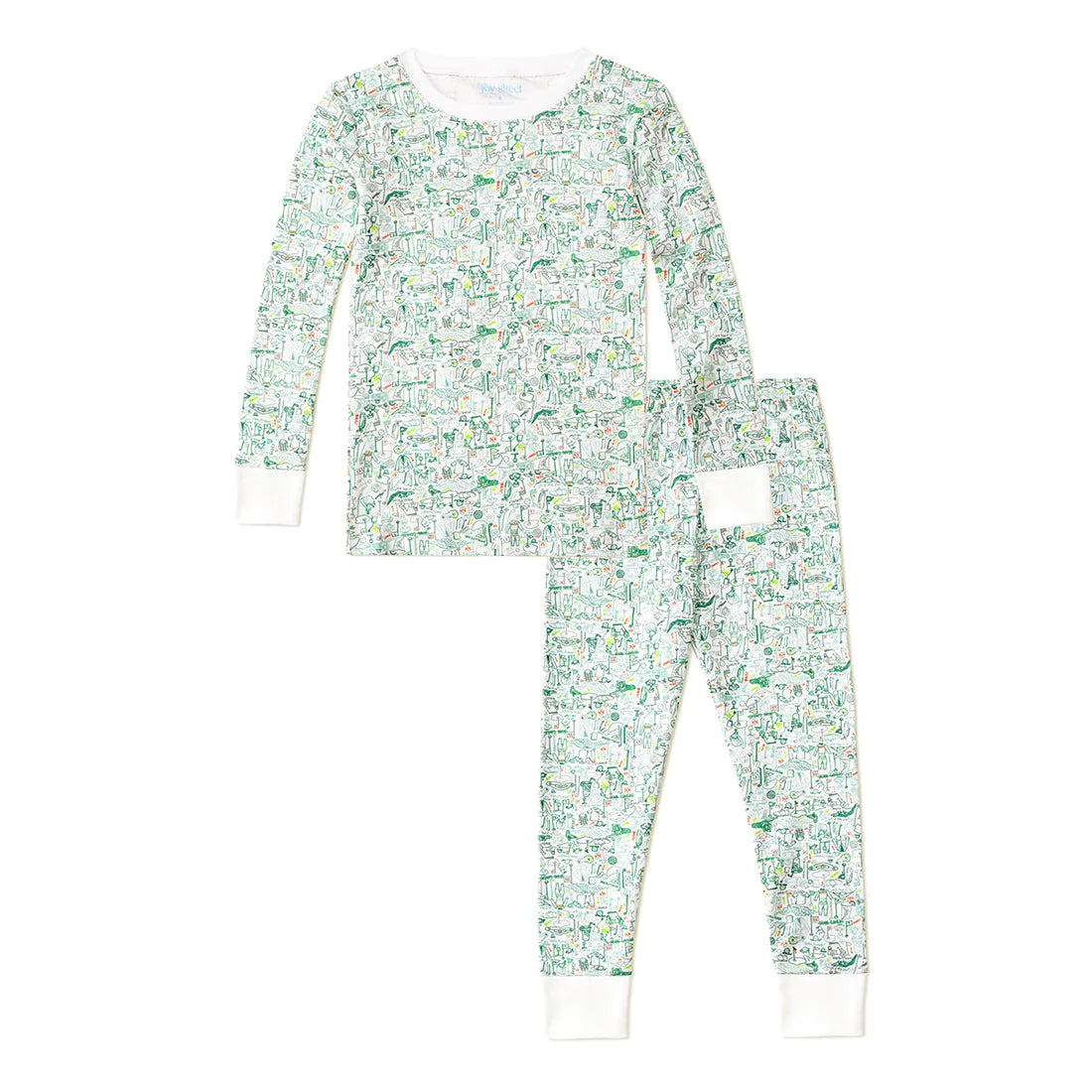 Light And Breathable Joy Street Kids Pajamas in Golf