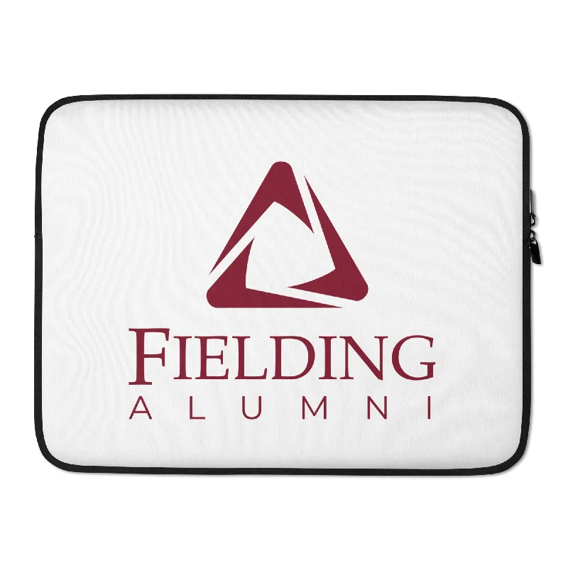 Elegant Design Laptop Sleeve - White | Alumni Logo