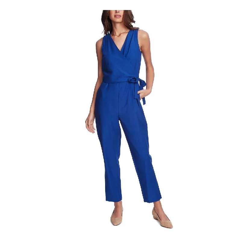 Classic Choice 1.STATE Women's Sleeveless Surplice Jumpsuit Blue
