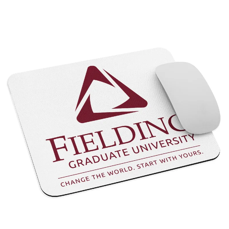 New Products Mouse Pad - White | Fielding Logo
