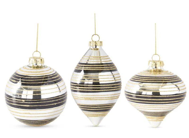 Lazy Home 55123A Assorted Mirrored Ornaments