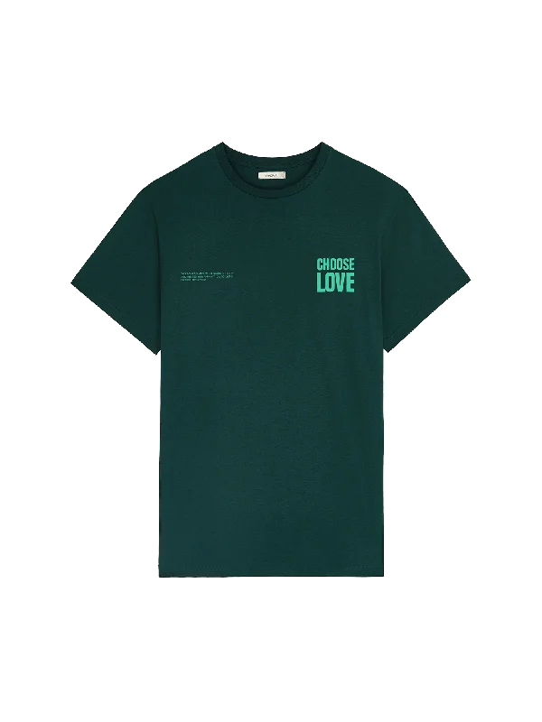Boutique Recommendation Womens Choose Love Midweight T-Shirt—foliage green