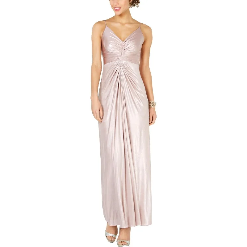 Trendy Looks Adrianna Papell Women's Jersey Metallic Evening Dress Pink