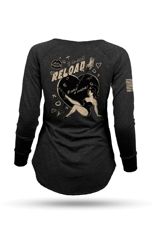 Street Style If He Can't Reload - Women's Long-Sleeve Shirt