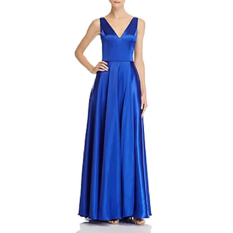 Modernism Aqua Women's Charmeuse Gown Blue