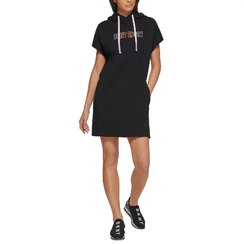 Exclusive Customization Dkny Women's Ombre Logo Sneaker Dress Black Size Medium