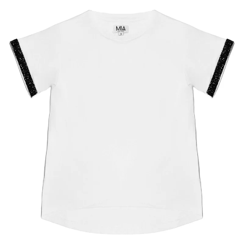 LUX CRYSTAL TRIM TSHIRT
