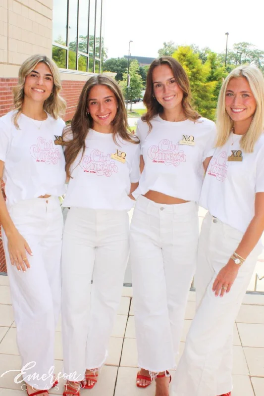 Ethnic Style Chi O Red Outline Tshirt
