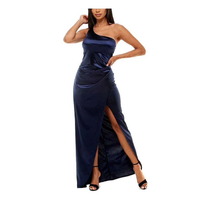 Breezy Style Emerald Sundae Women's Neckline Full Length Formal Gown Dress Blue Size Medium