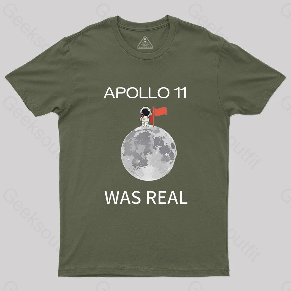 Minimal Comfort Apollo 11 Was Real Nerd T-Shirt
