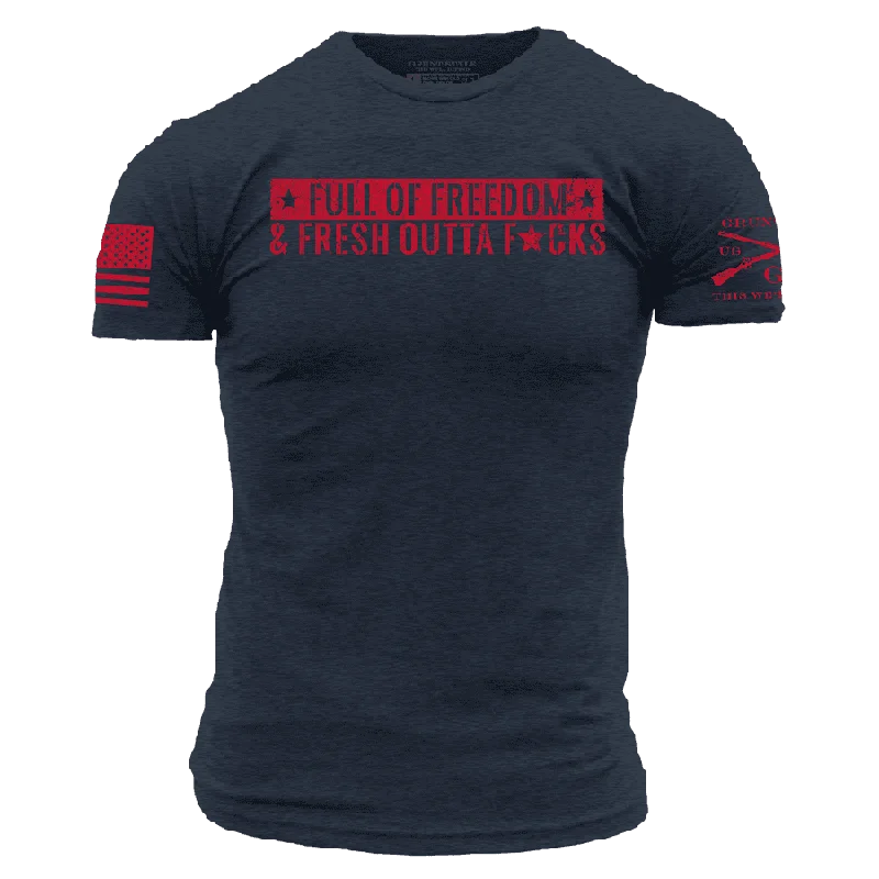 Fashion Selection Fresh Outta F*cks T-Shirt - Midnight Navy