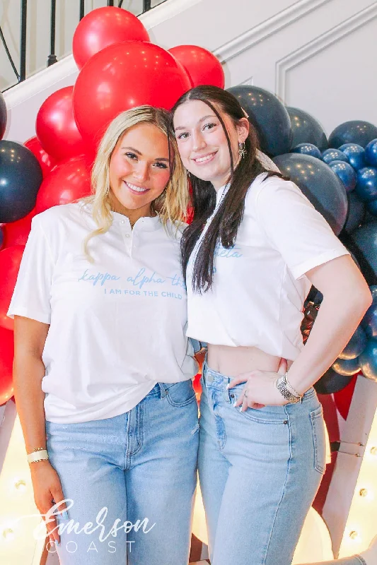 Smart Casuals Kappa Alpha Theta I Am For The Child Henley