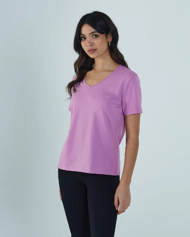 Easygoing Fashion Lake T-Shirt Purple Orchid