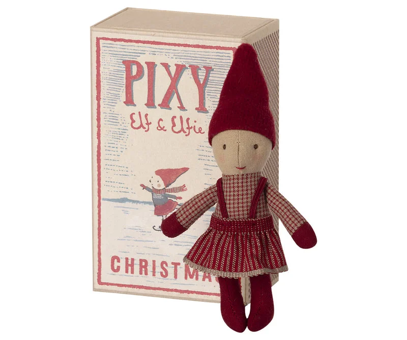 Versatile Wear Maileg Pixy Elfie in Matchbox