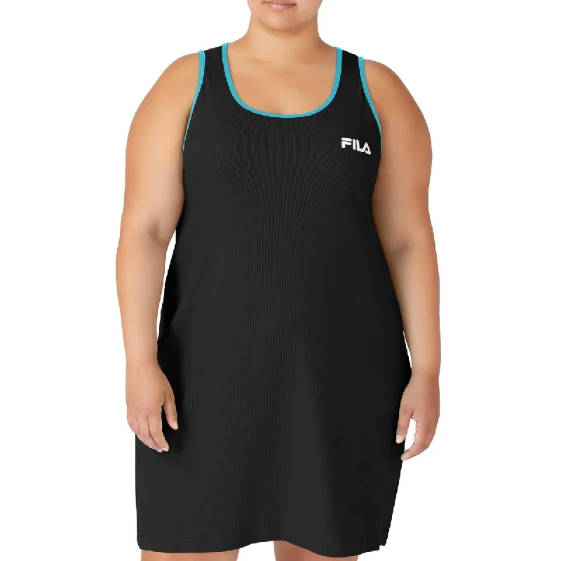 Classic Style Fila Women's Logo Tank Dress Black