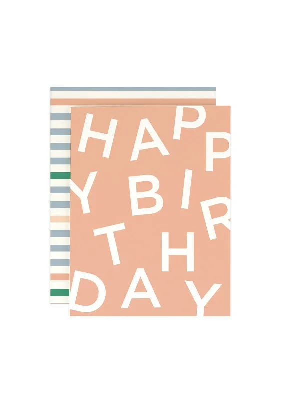 Soft Textures Birthday Type Card