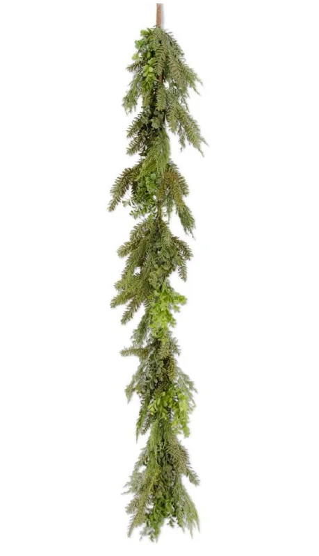 Personalized Design 54560D 72" Boxwood Pine Garland