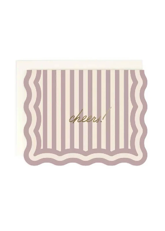 Trendy Comfort Cheers! Striped Card