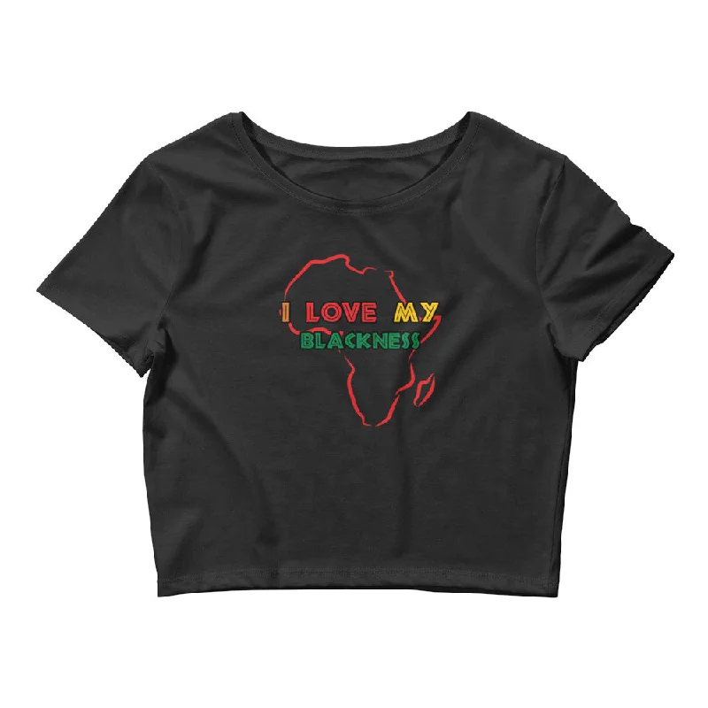 Fashionable In The Times I Love My Blackness Crop Top