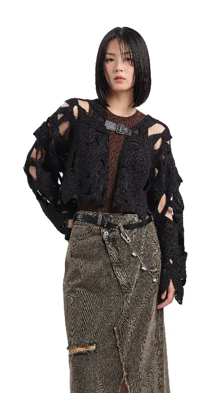 Customized Version Oversized Crochet Cardigan