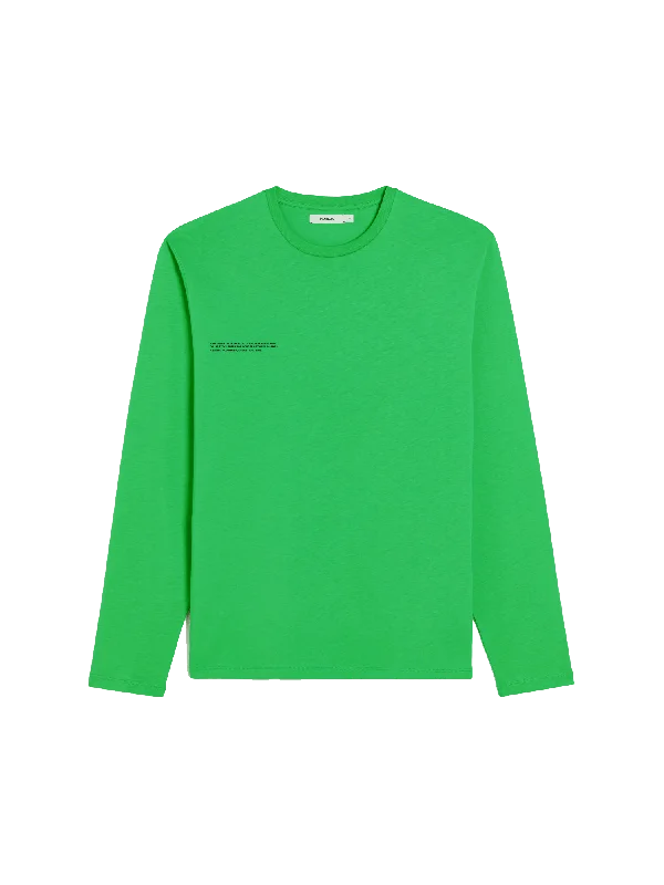 Retro Prints Womens 365 Midweight Long Sleeve T-shirt—Jade Green