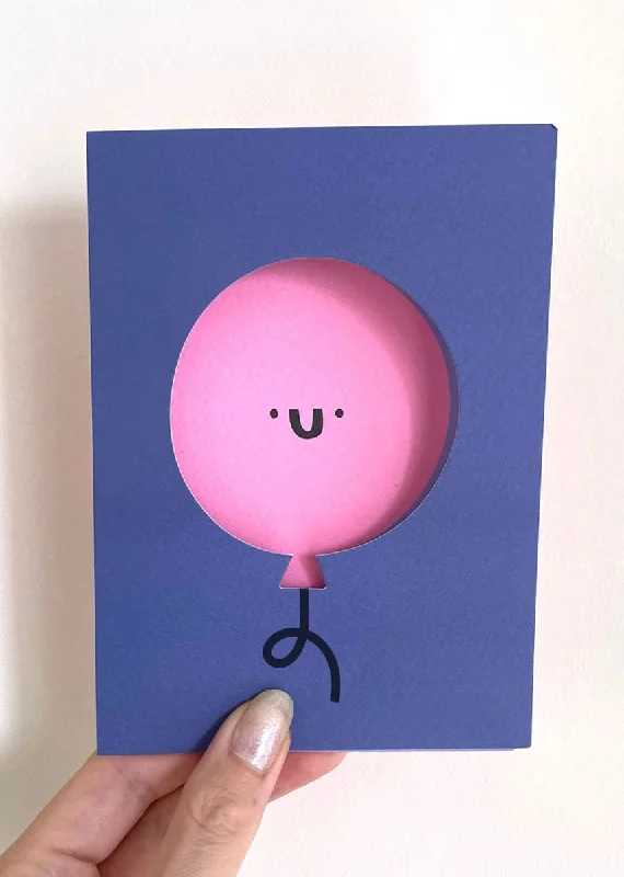 Cozy Chic Birthday Balloon Die-Cut Card
