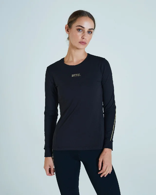 Sports Jumpsuit Kat Long Sleeve Top Black