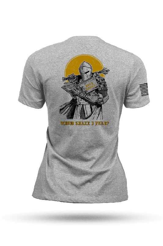 Slim Fit Whom Shall (Psalm 27:1) - Women's T-Shirt