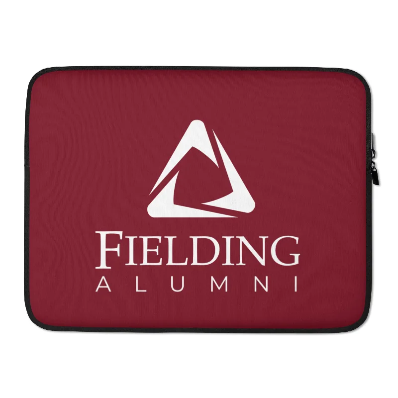 Bottom And Versatile Laptop Sleeve - Merlot | Alumni Logo