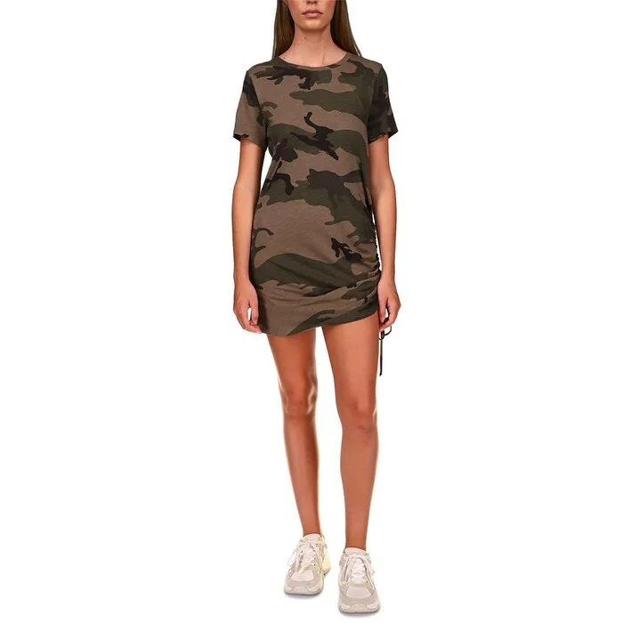 Simple Style Sanctuary Women's The Drawstring T-Shirt Dress Green Size X-Small