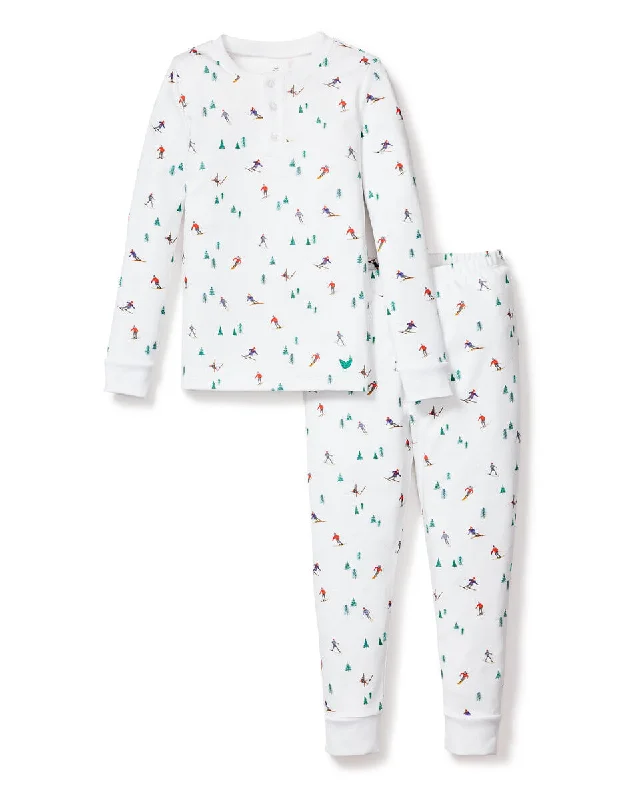 Sports Fashion Petite Plume Pima Cotton Snugfit Pajamas in Après Ski