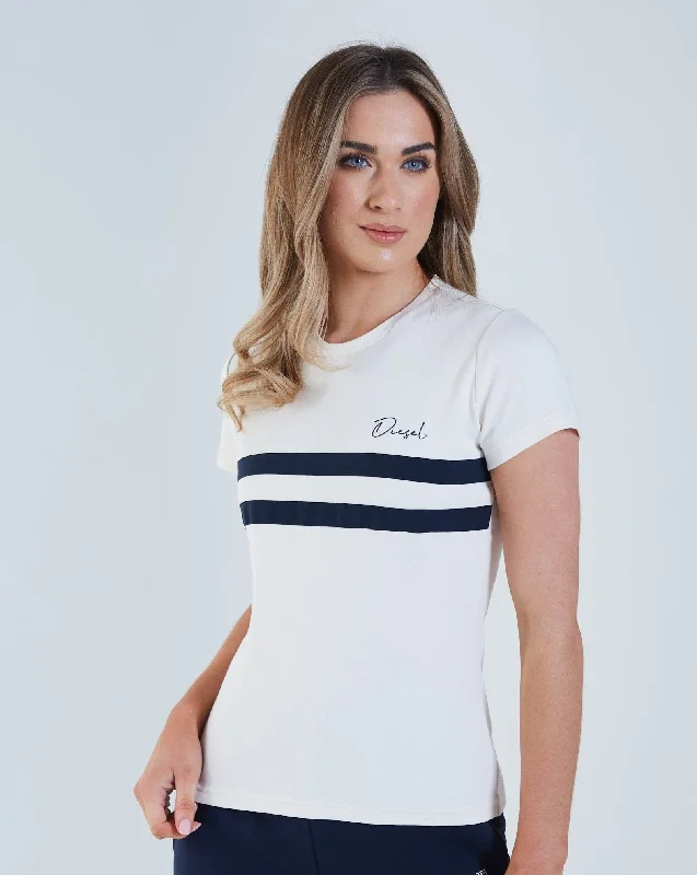 Simple Elegance Luisa T-Shirt White Stone