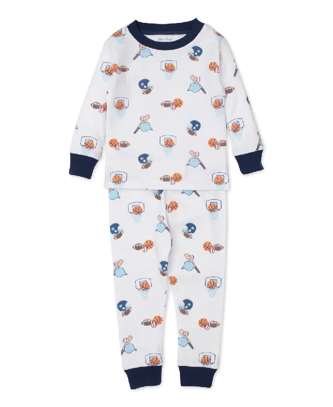 Simple Matching Kissy Kissy Snug Pajama Set in Sports Fun