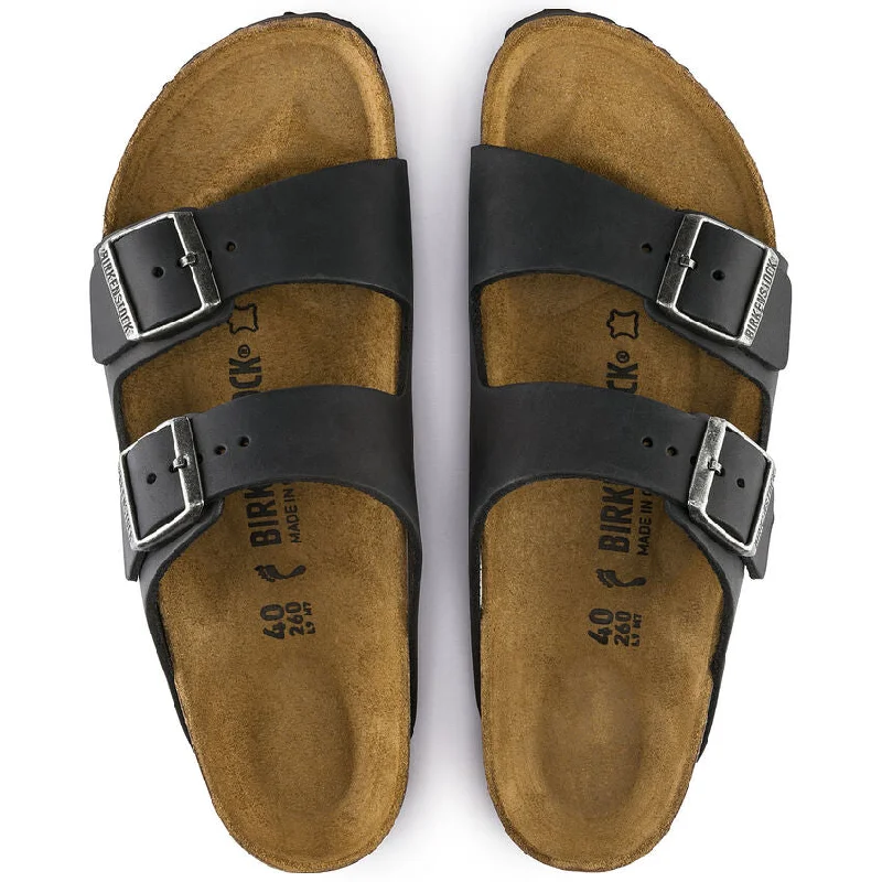 Style Design Birkenstock Arizona Oiled Leather | Black