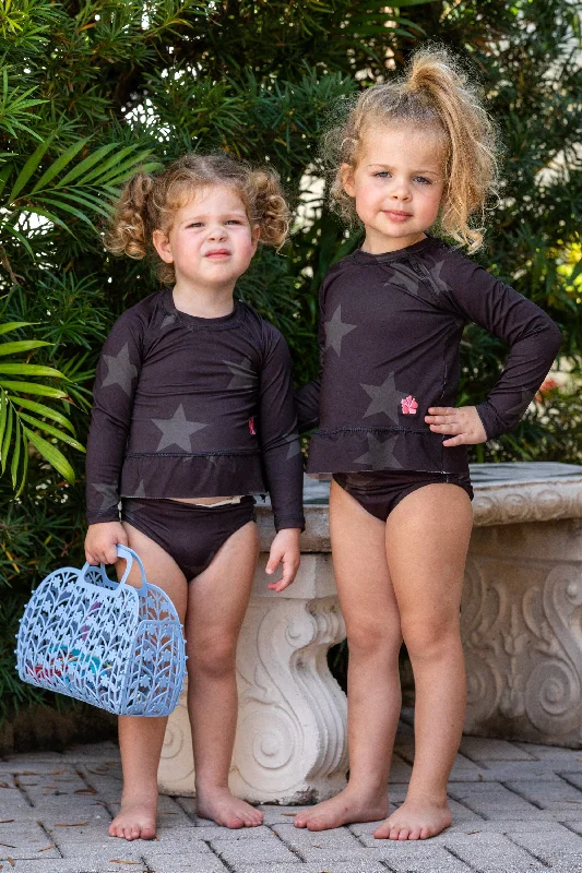 Free And Casual Girls Long Sleeve Two-Piece - Stars