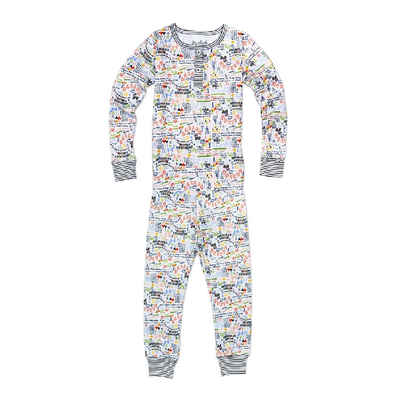 Dessert Matching Joy Street Kids Happy Birthday Two Piece Pajamas in White