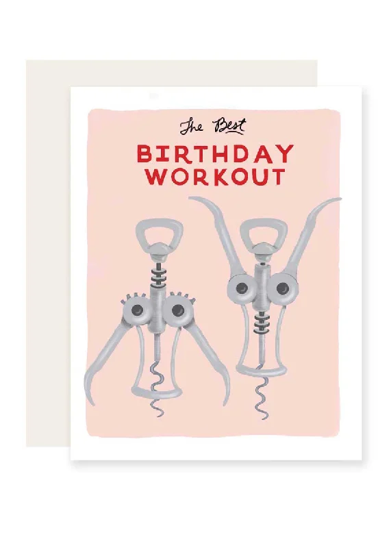 Luxury Customization Birthday Workout Card