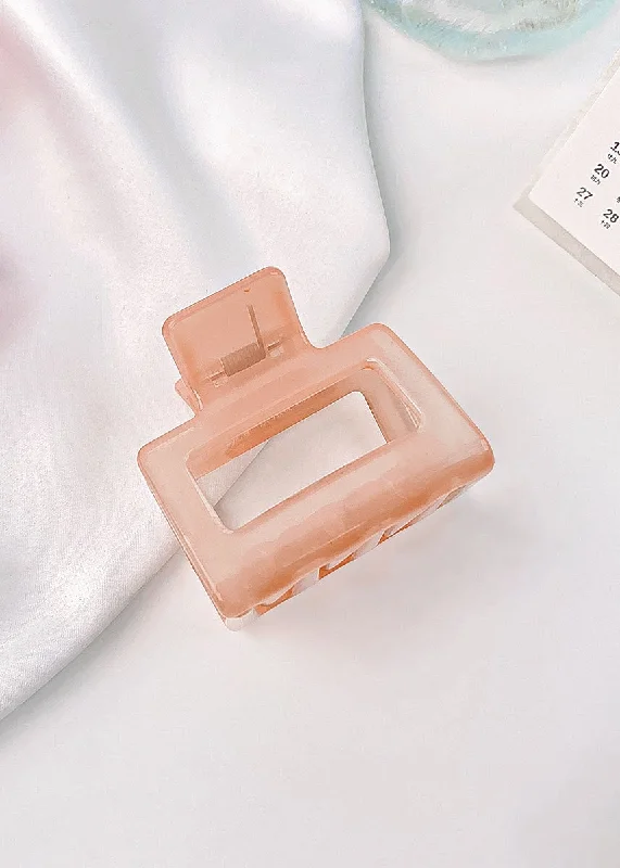 Leisure Sports Candy Square Cutout Hair Claw - Pink