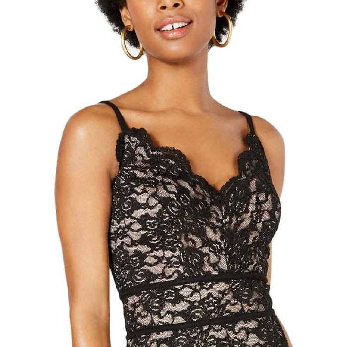 Multi-functional style Morgan & Co. Women's Lace Ruffled Party Dress Black Size 1