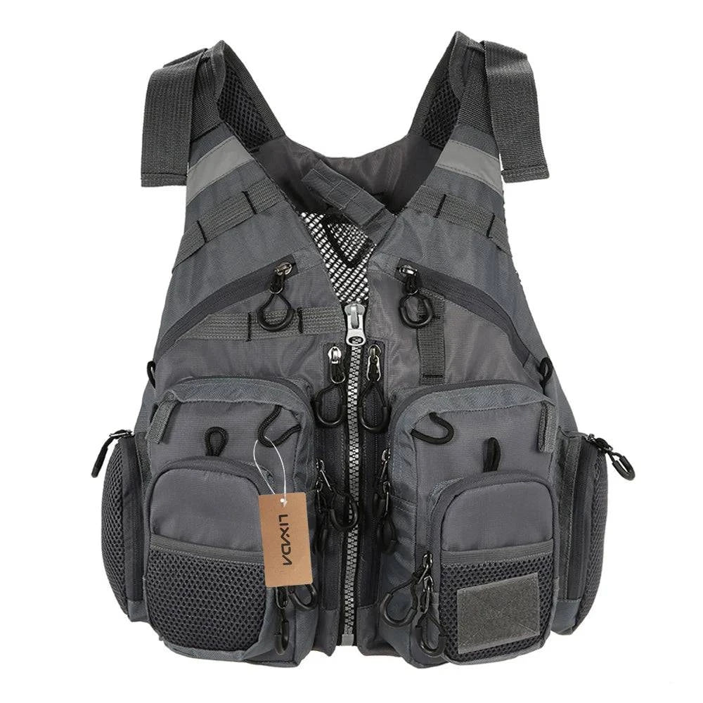 Fashion Must-have Lixada Adult Life Jacket Vest Safety Jacket Outdoor Survival Fishing Life Vest Jacket Swimming Hunting Vest Swimwear for Fishing