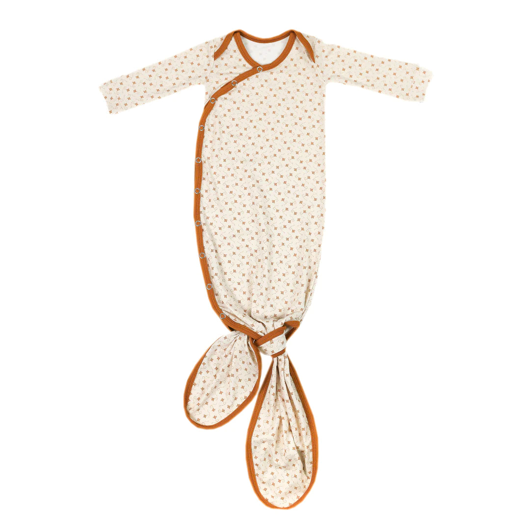 High-end Design Copper Pearl Knotted Gown | Hunnie